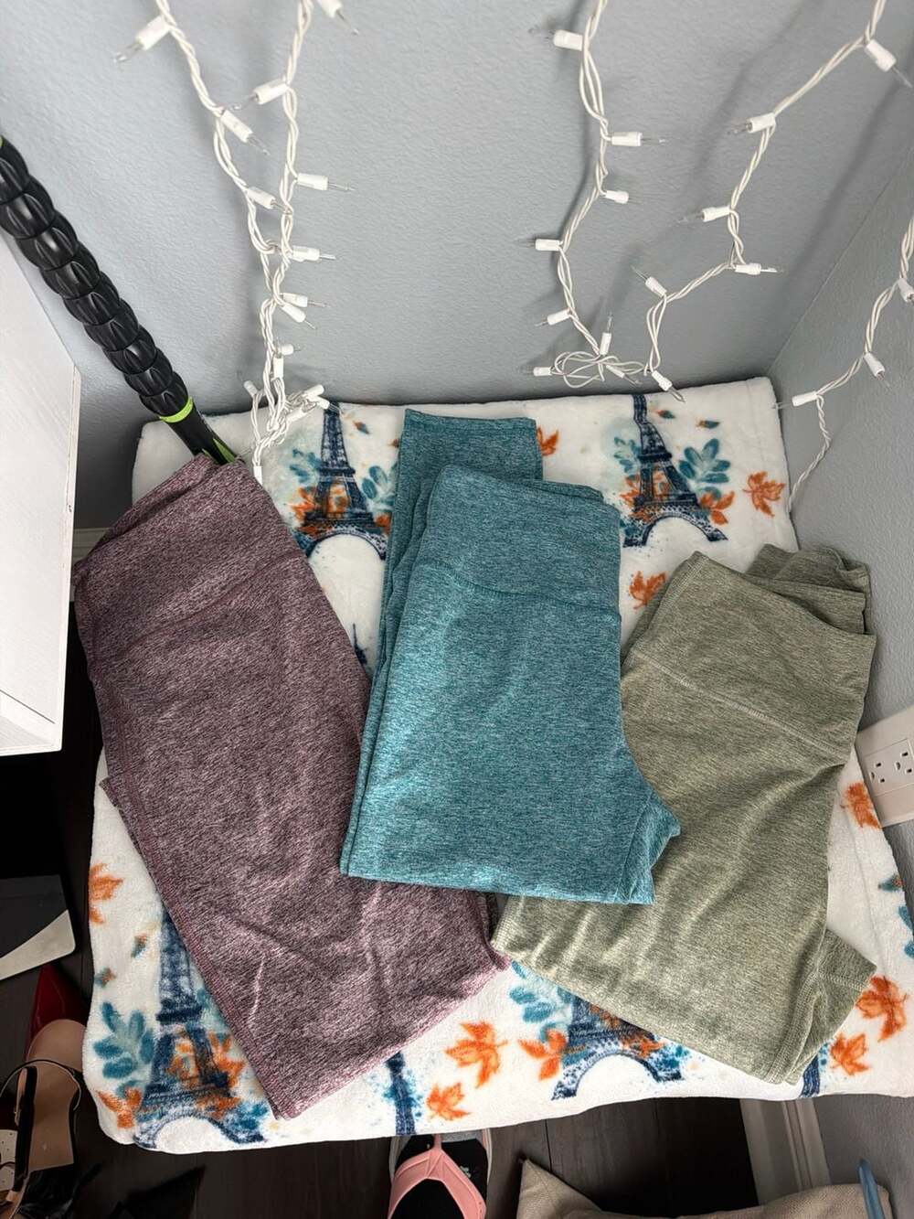 Lot of 3 Zobha High-Waisted Spacedye Performance Leggings